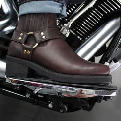 Johnny Reb - Classic Short Boots -road motorcycle gear Sales choc 5 1000x